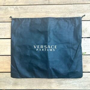 Versace Parfums Dust Bag Cover Luxury Drawstring Black Shopping Women’s 20”x24”